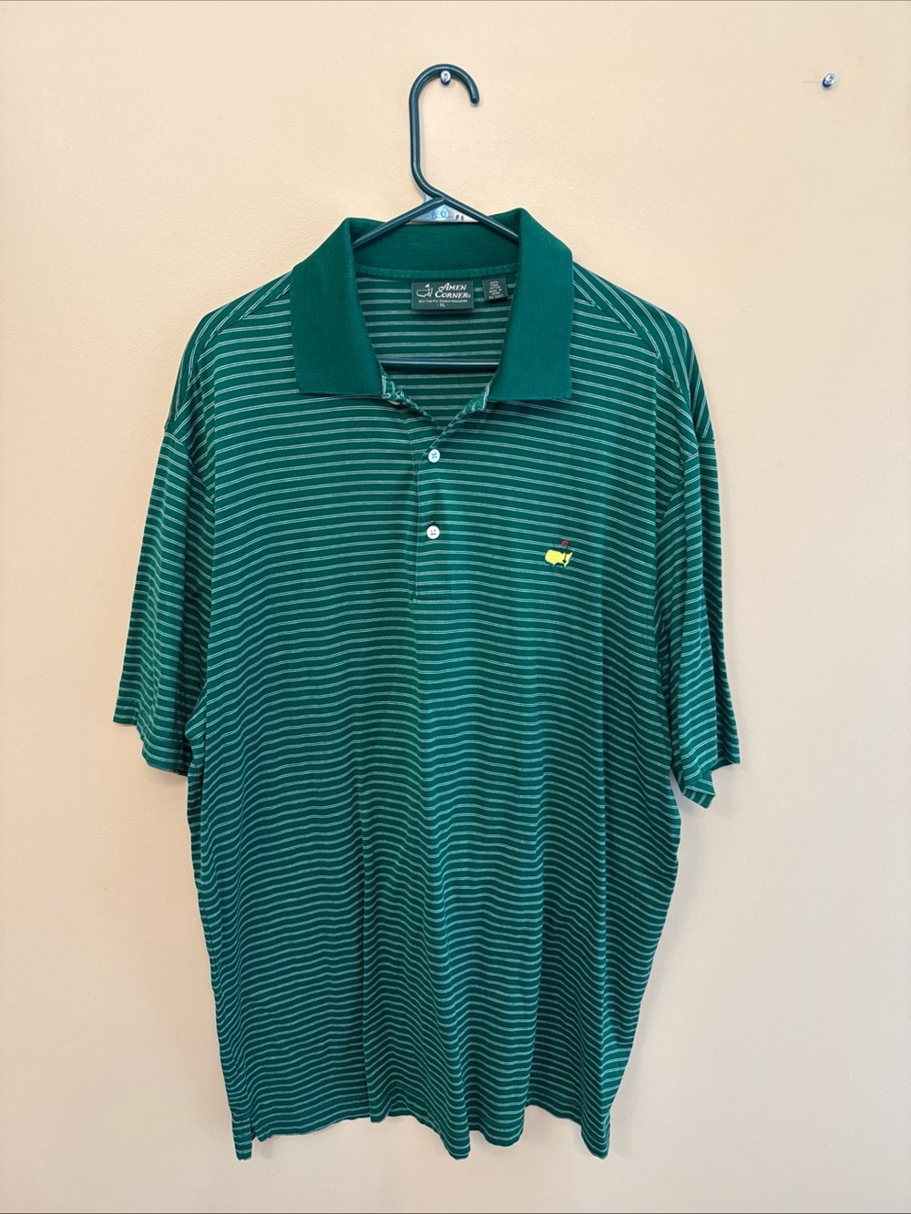 Striped Green Polo Shirt masters tournament
